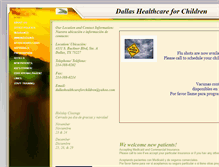 Tablet Screenshot of dallashealthcareforchildren.com